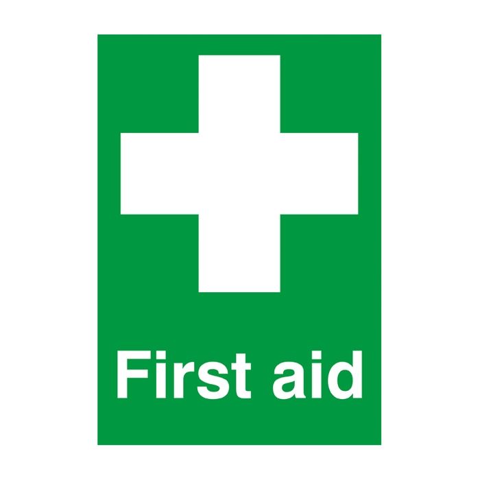 First Aid with symbol 210x148 Self Adhesive