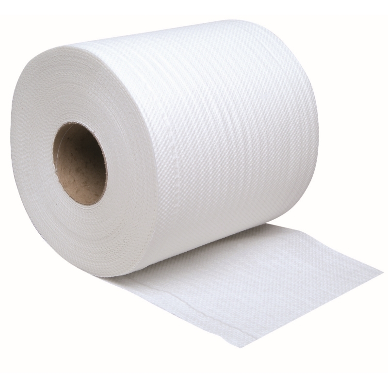 Contract Embossed Centrefeed 104M, White 2 ply