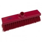Premier Flat Sweeping Broom, Soft 280mm Red