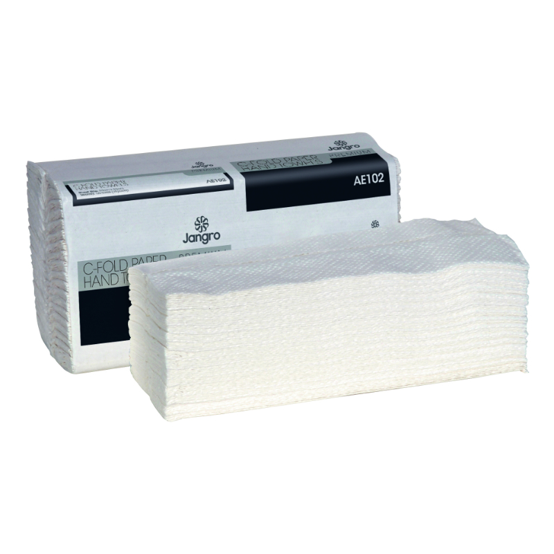 Premium White Luxury C-Fold Hand Towels