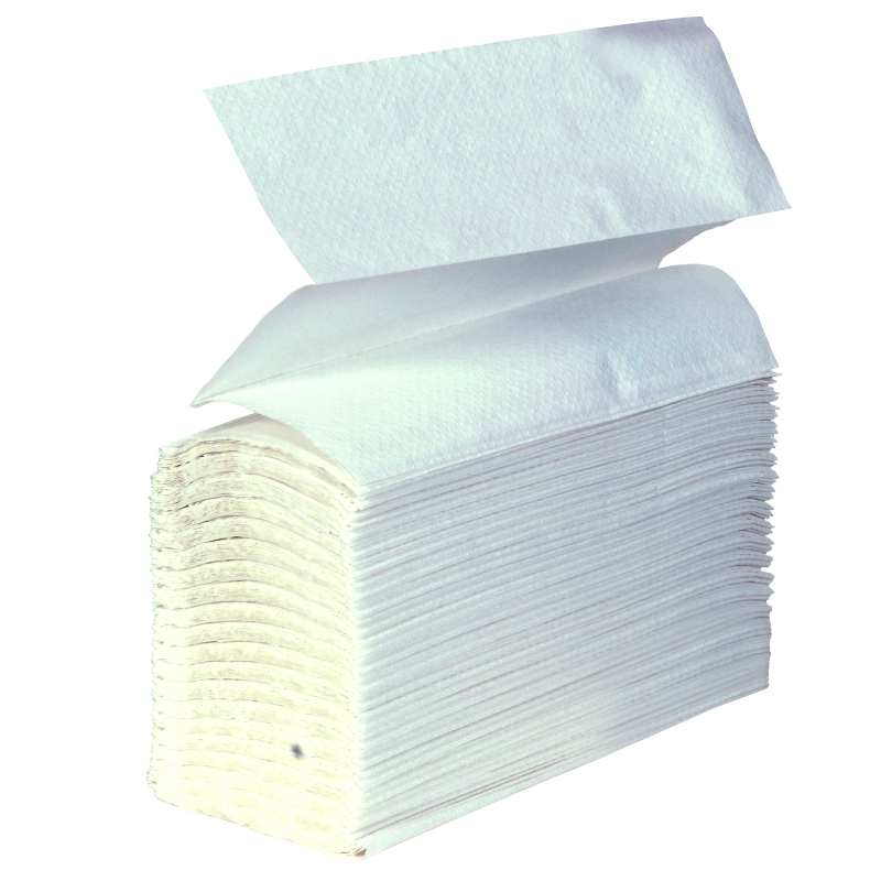 Z-Fold Hand Towel, White 1 ply