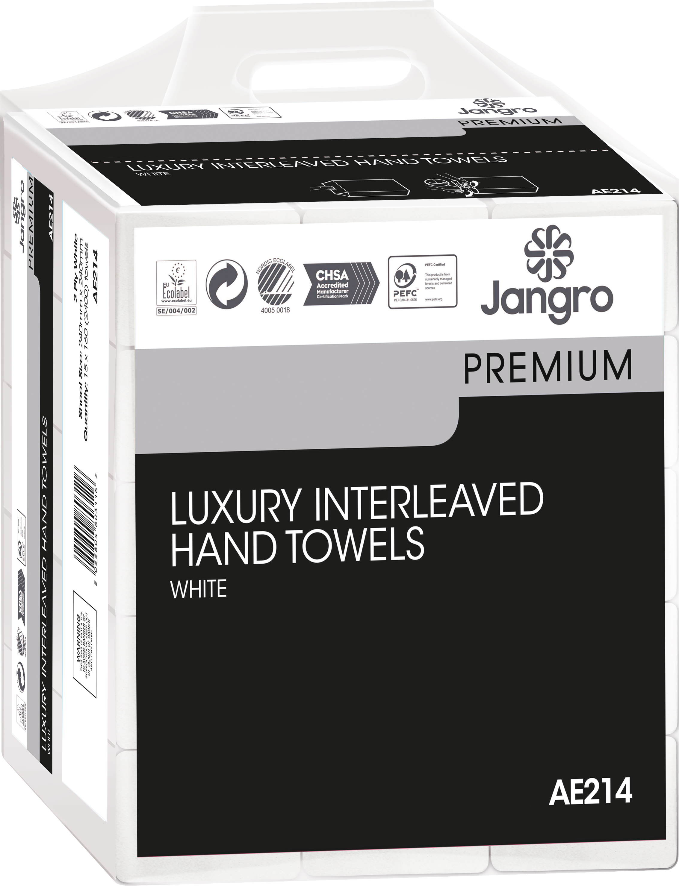 Jangro Premium Hand Towels x2400 24x24cm