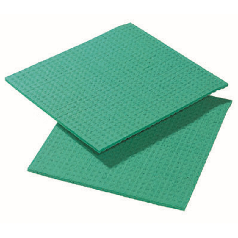 Cellulose Sponge Cloth Green x10