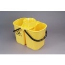 Yellow Duo-Hygiene Bucket 15L